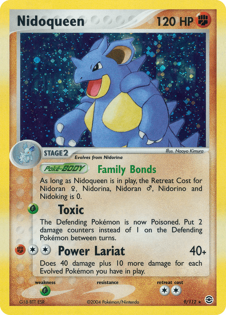 Nidoqueen z edície FireRed & LeafGreen, karta č.9
