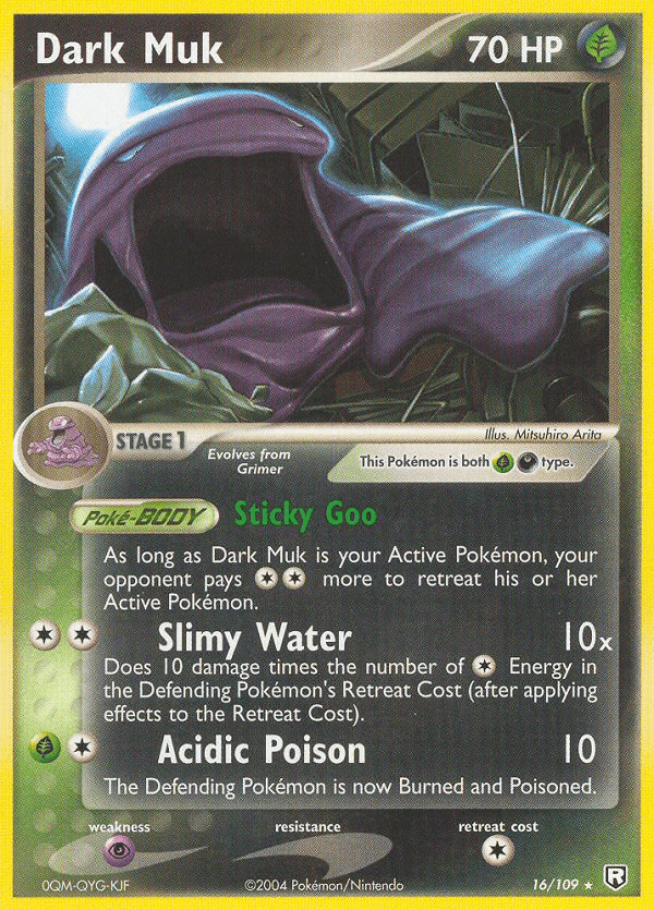 Dark Muk z edície Team Rocket Returns, karta č.16