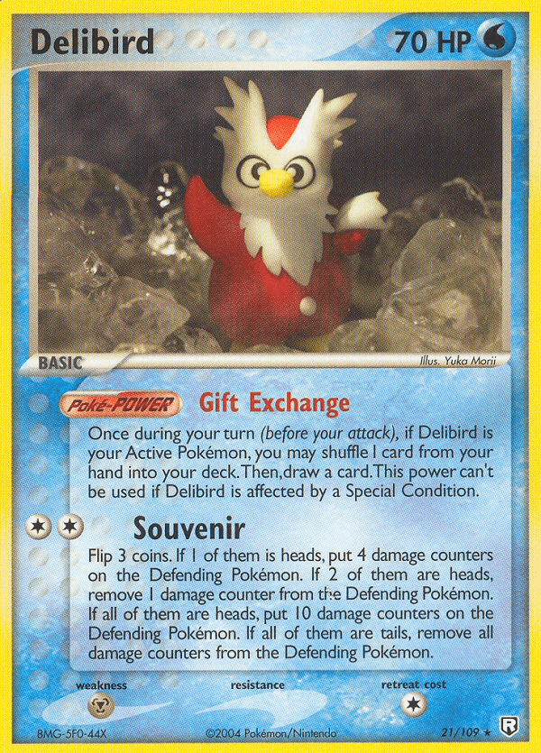 Delibird z edície Team Rocket Returns, karta č.21