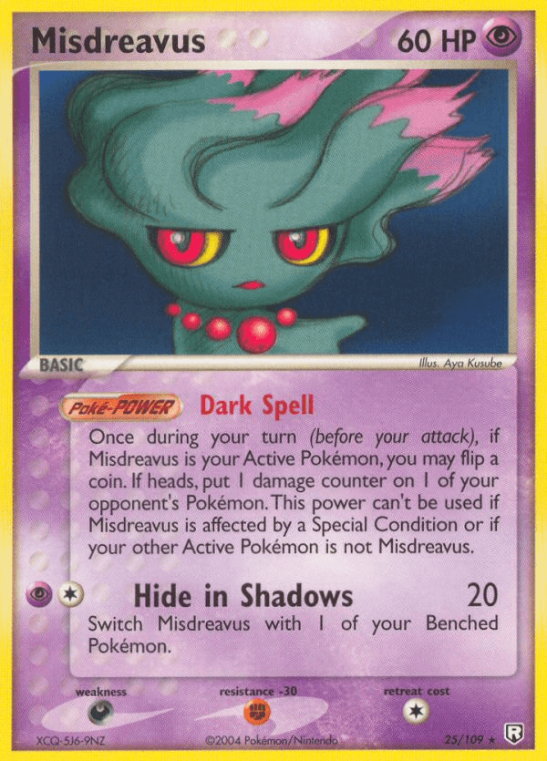 Misdreavus z edície Team Rocket Returns, karta č.25