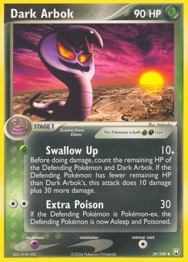 Dark Arbok z edície Team Rocket Returns, karta č.29