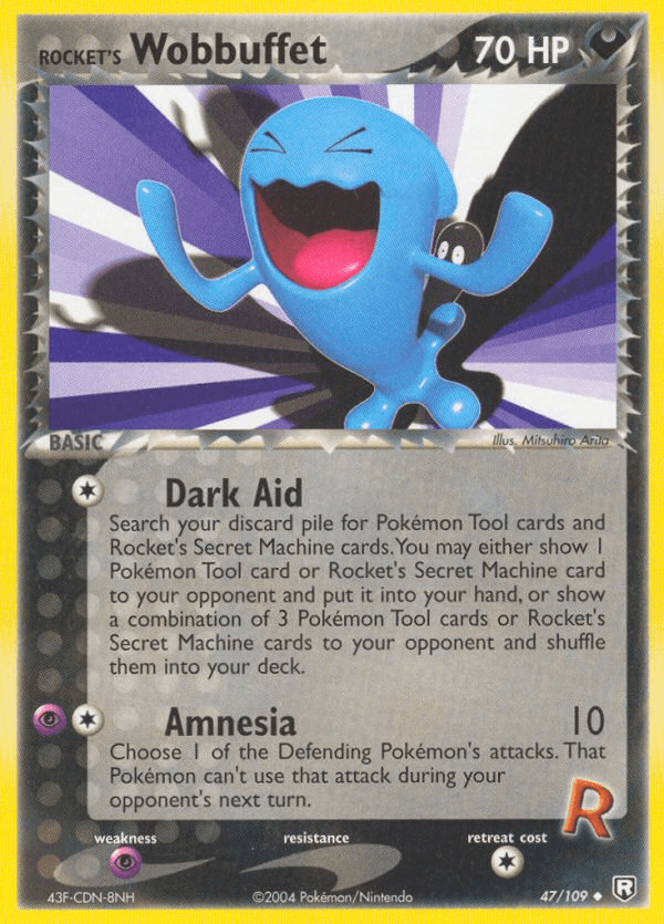 Rocket's Wobbuffet z edície Team Rocket Returns, karta č.47