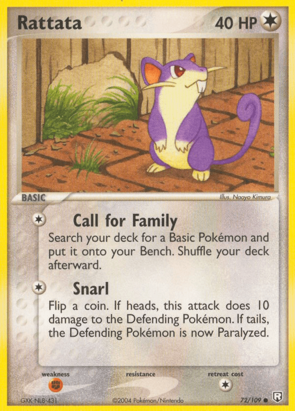 Rattata z edície Team Rocket Returns, karta č.72