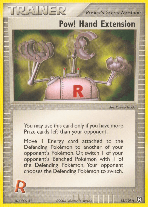 Pow! Hand Extension z edície Team Rocket Returns, karta č.85
