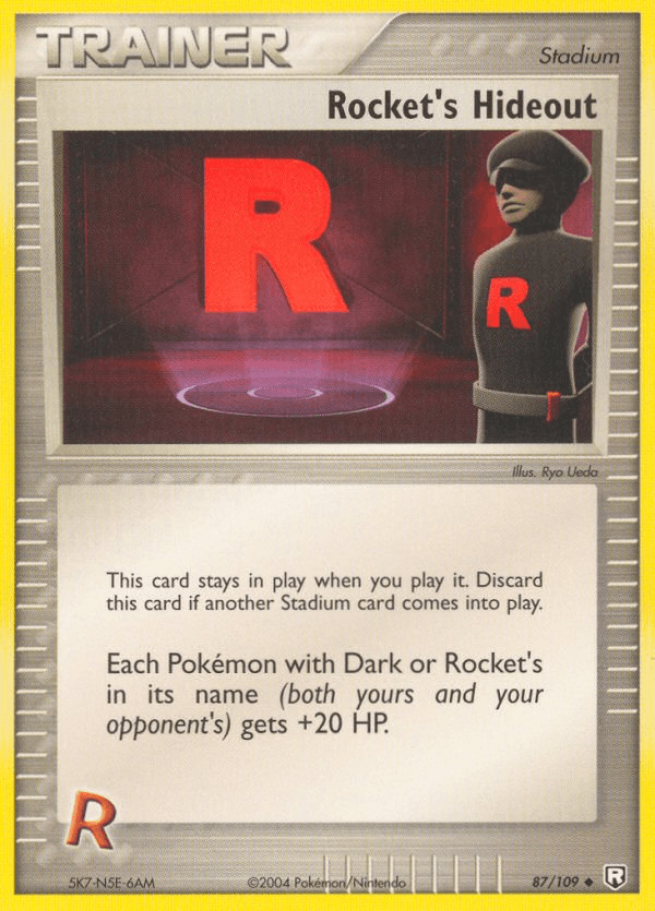 Rocket's Hideout z edície Team Rocket Returns, karta č.87