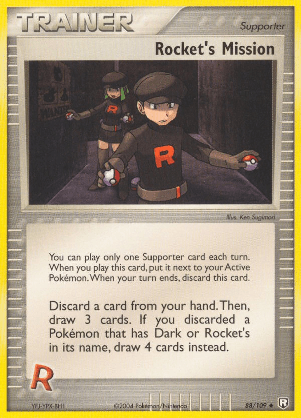 Rocket's Mission z edície Team Rocket Returns, karta č.88