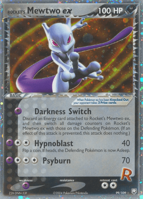 Rocket's Mewtwo ex z edície Team Rocket Returns, karta č.99