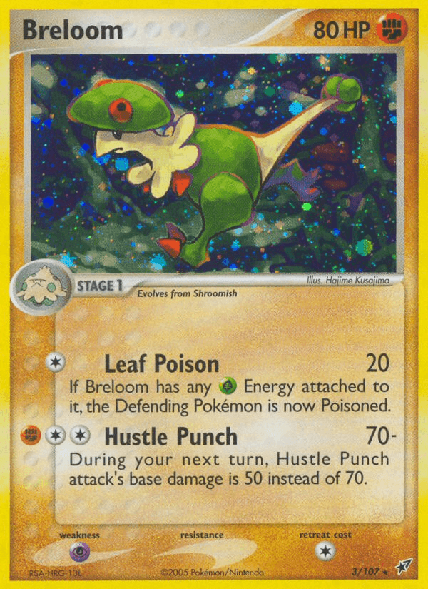 Breloom z edície Deoxys, karta č.3