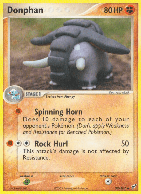 Donphan z edície Deoxys, karta č.30