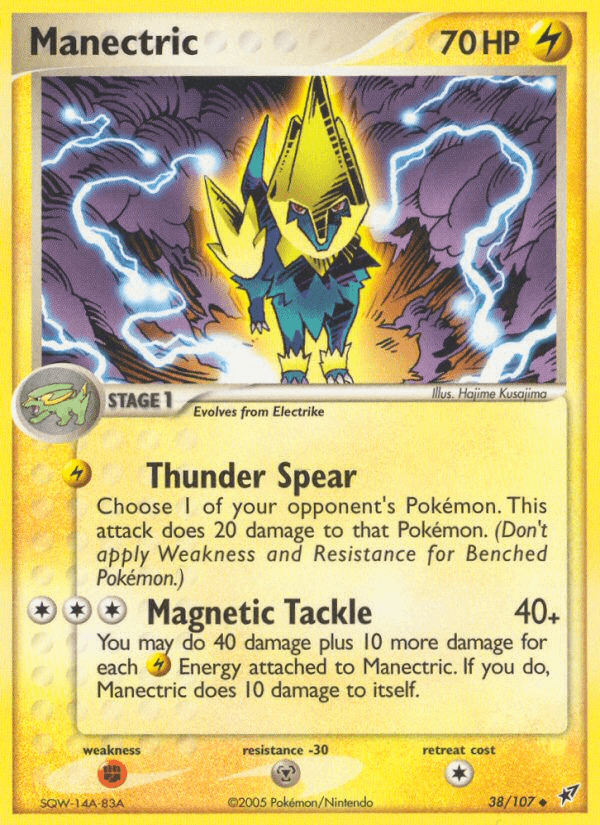 Manectric z edície Deoxys, karta č.38