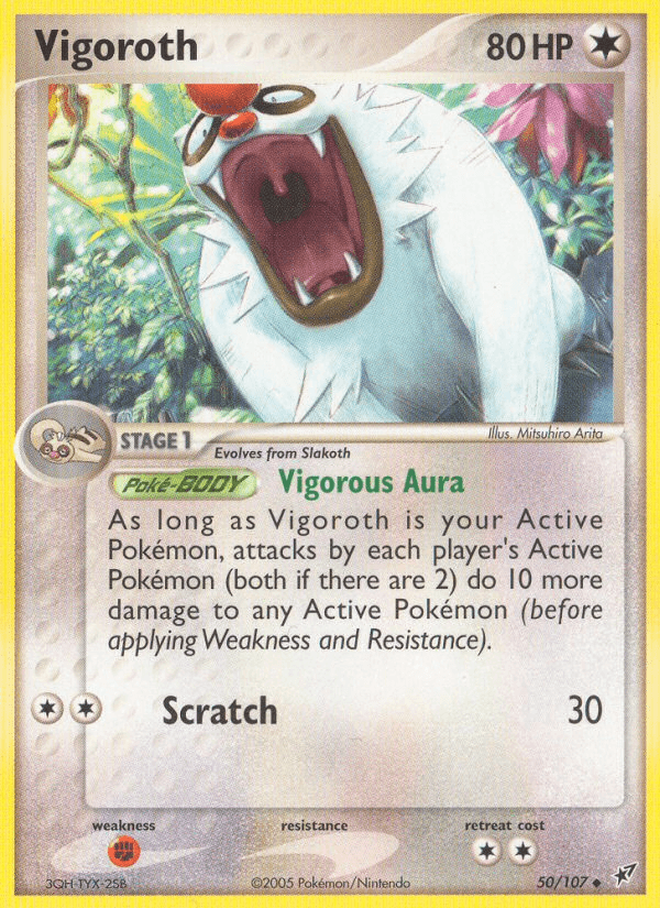 Vigoroth z edície Deoxys, karta č.50