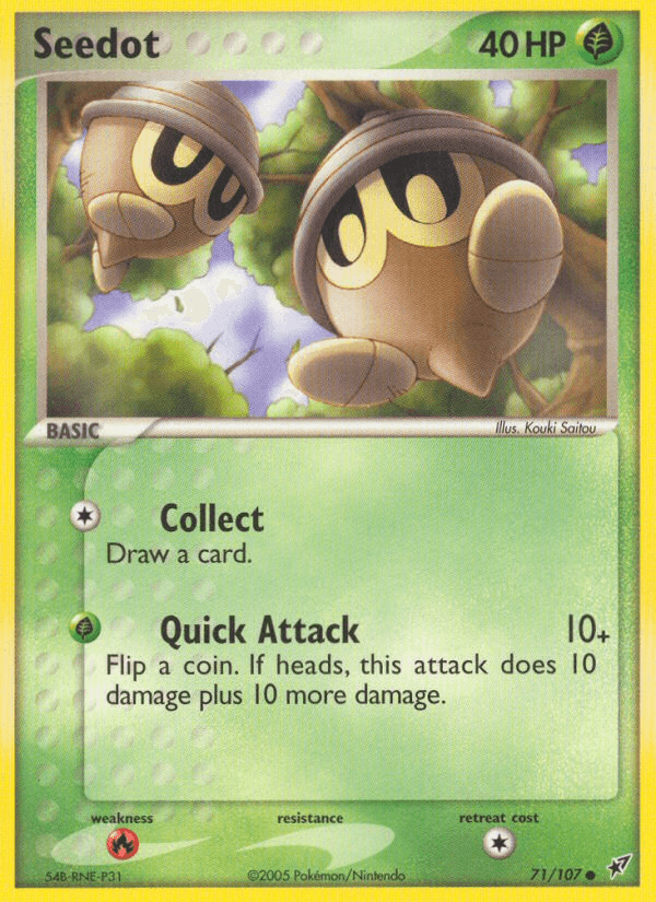 Seedot z edície Deoxys, karta č.71