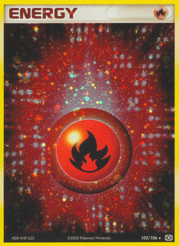 Fire Energy z edície Emerald, karta č.102