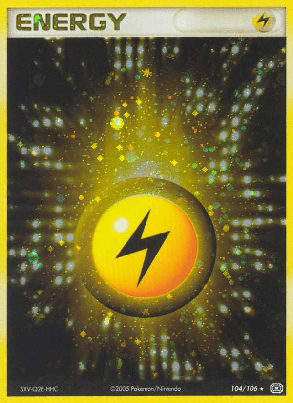 Lightning Energy z edície Emerald, karta č.104