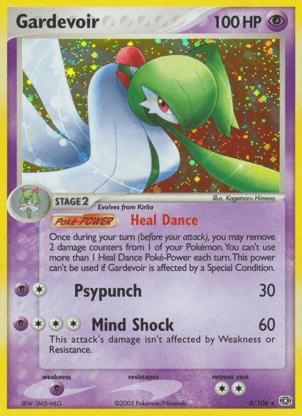 Gardevoir z edície Emerald, karta č.4