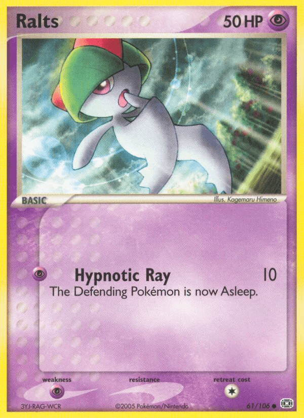 Ralts z edície Emerald, karta č.61