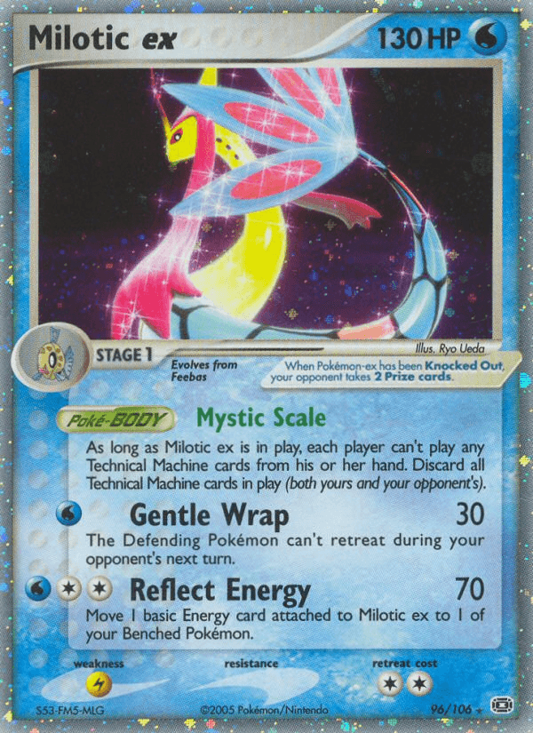 Milotic ex z edície Emerald, karta č.96