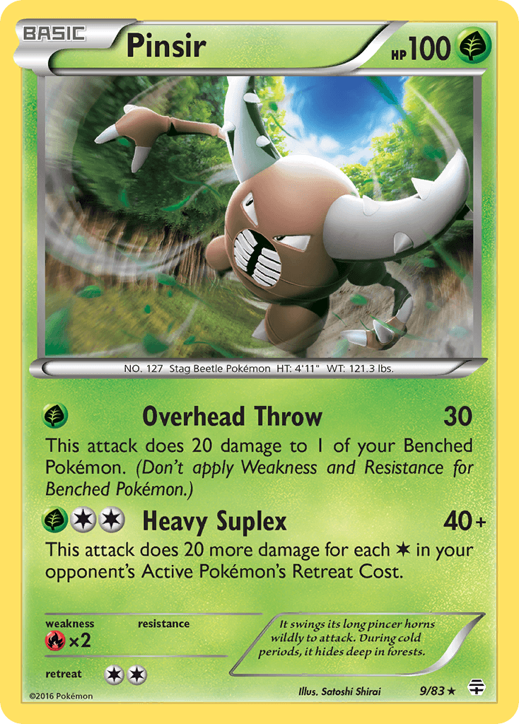 Pinsir z edície Generations, karta č.9