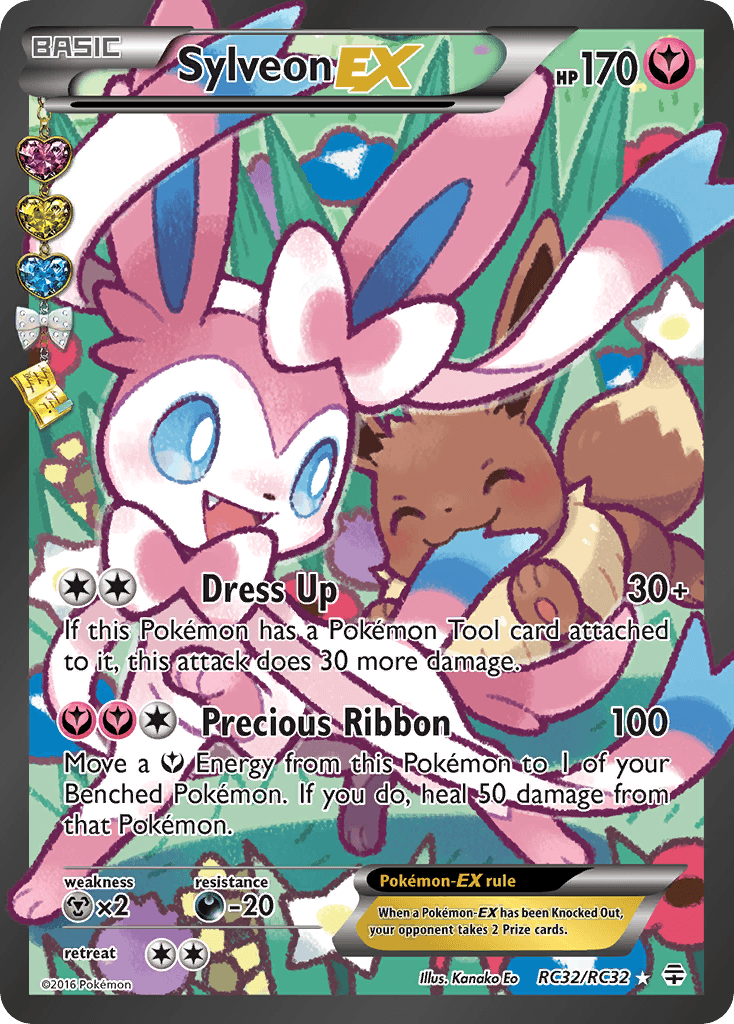 Sylveon-EX z edície Generations, karta č.RC32