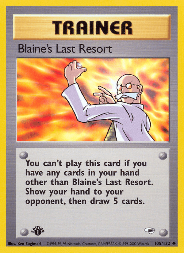 Blaine's Last Resort z edície Gym Heroes, karta č.105
