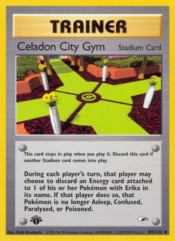 Celadon City Gym z edície Gym Heroes, karta č.107