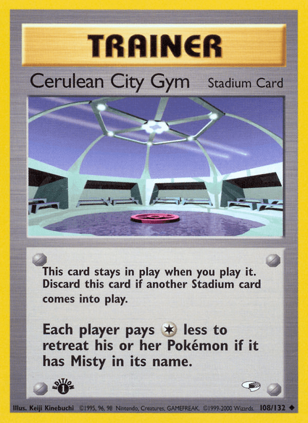 Cerulean City Gym z edície Gym Heroes, karta č.108