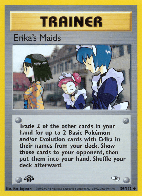 Erika's Maids z edície Gym Heroes, karta č.109