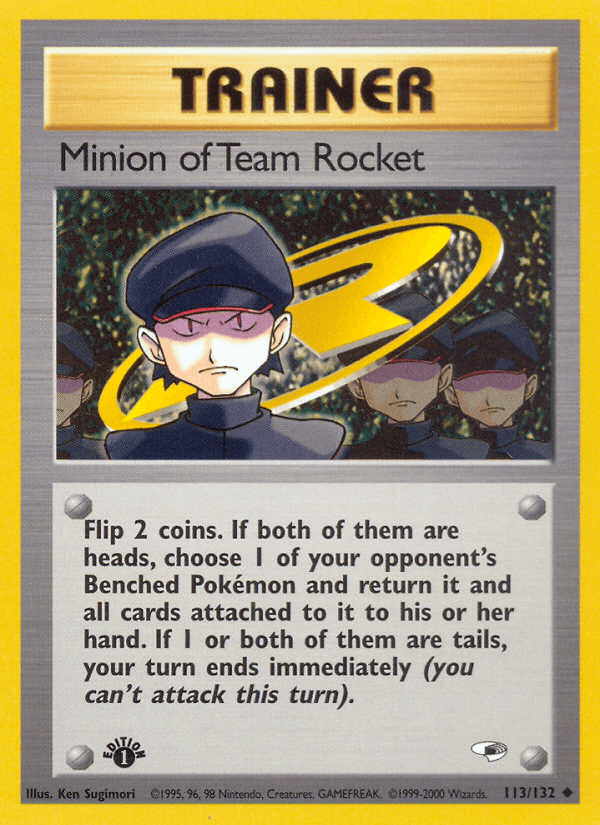 Minion of Team Rocket z edície Gym Heroes, karta č.113