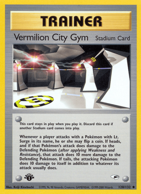 Vermilion City Gym z edície Gym Heroes, karta č.120