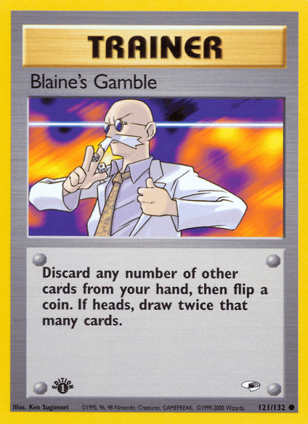 Blaine's Gamble z edície Gym Heroes, karta č.121
