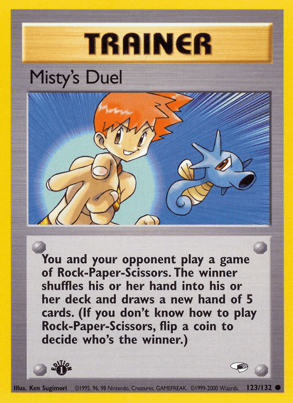Misty's Duel z edície Gym Heroes, karta č.123