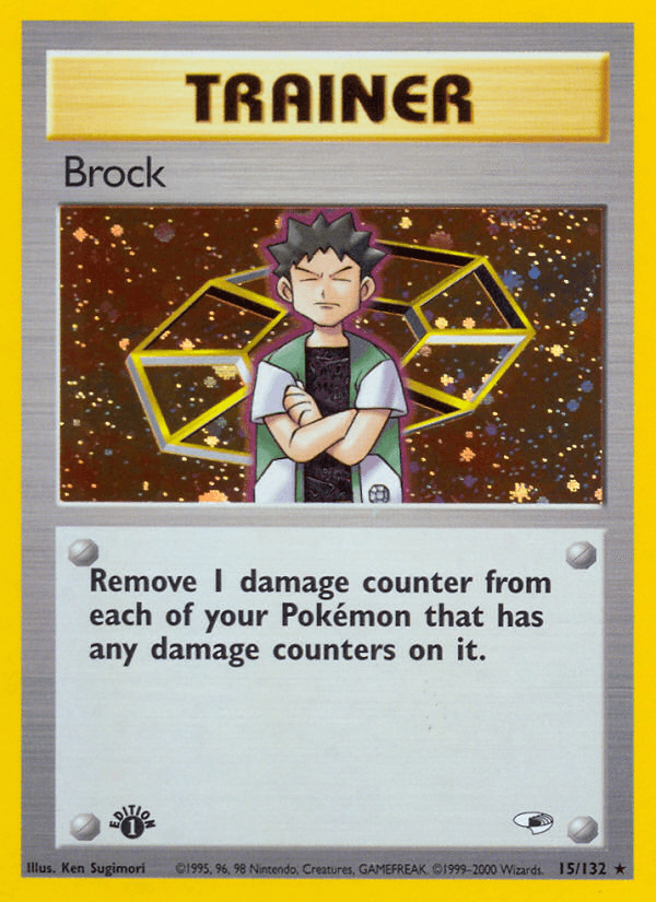 Brock z edície Gym Heroes, karta č.15