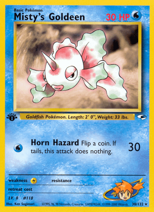 Misty's Goldeen z edície Gym Heroes, karta č.30