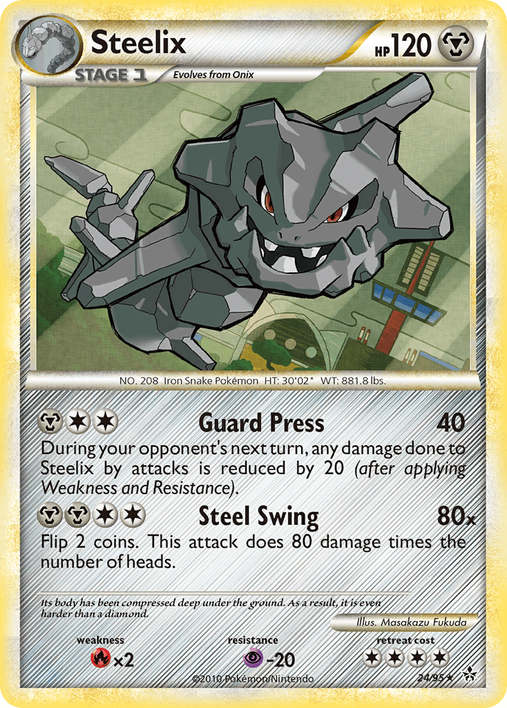 Steelix z edície HS—Unleashed, karta č.24