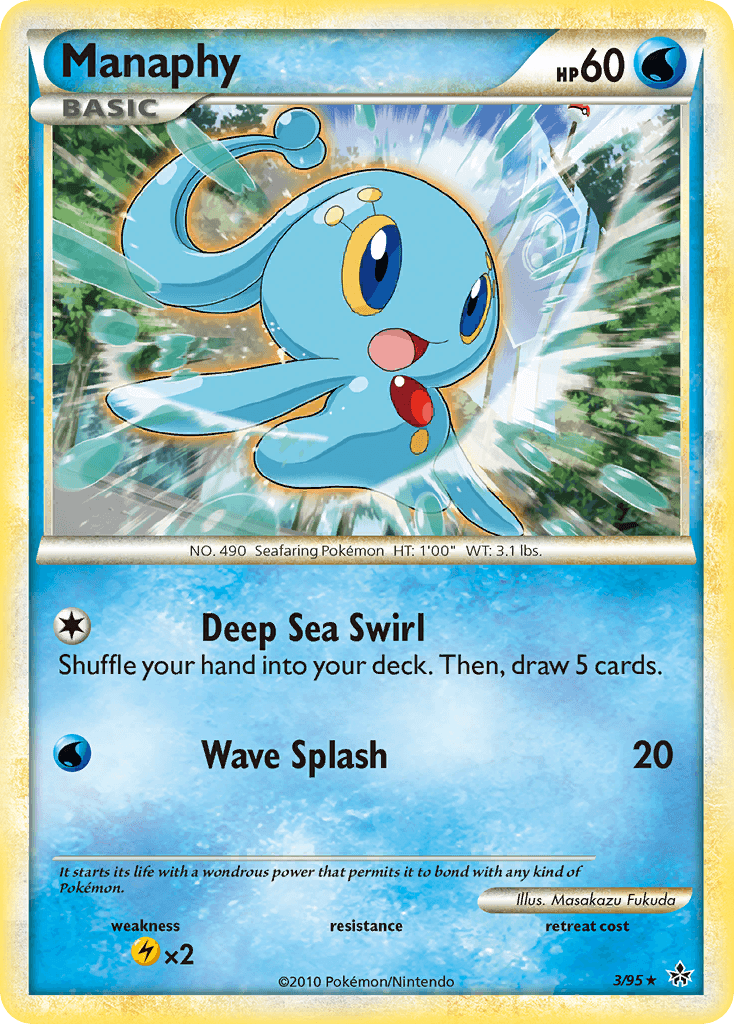 Manaphy z edície HS—Unleashed, karta č.3
