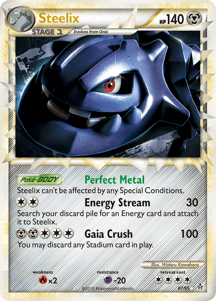 Steelix z edície HS—Unleashed, karta č.87