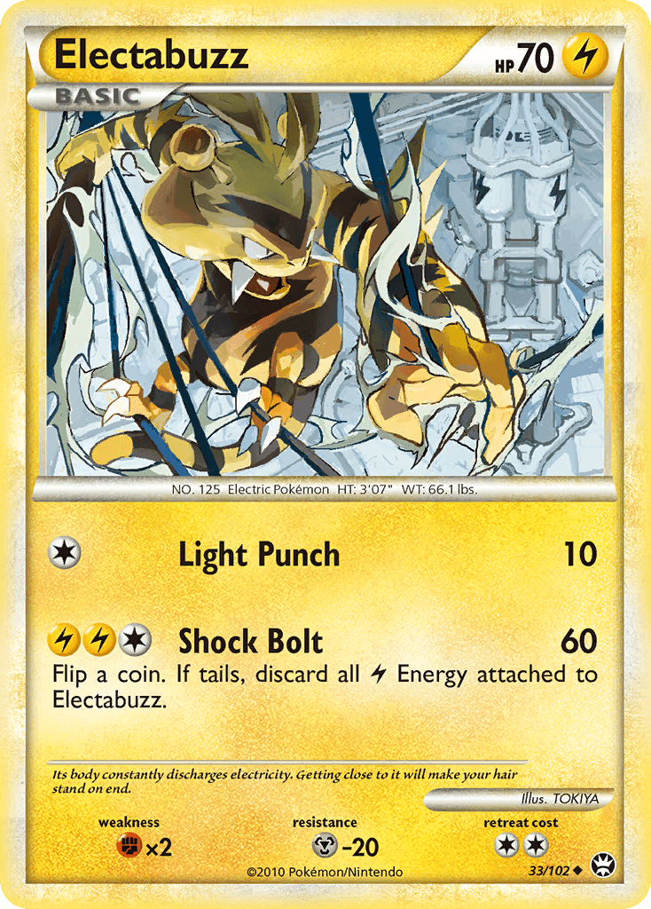 Electabuzz z edície HS—Triumphant, karta č.33