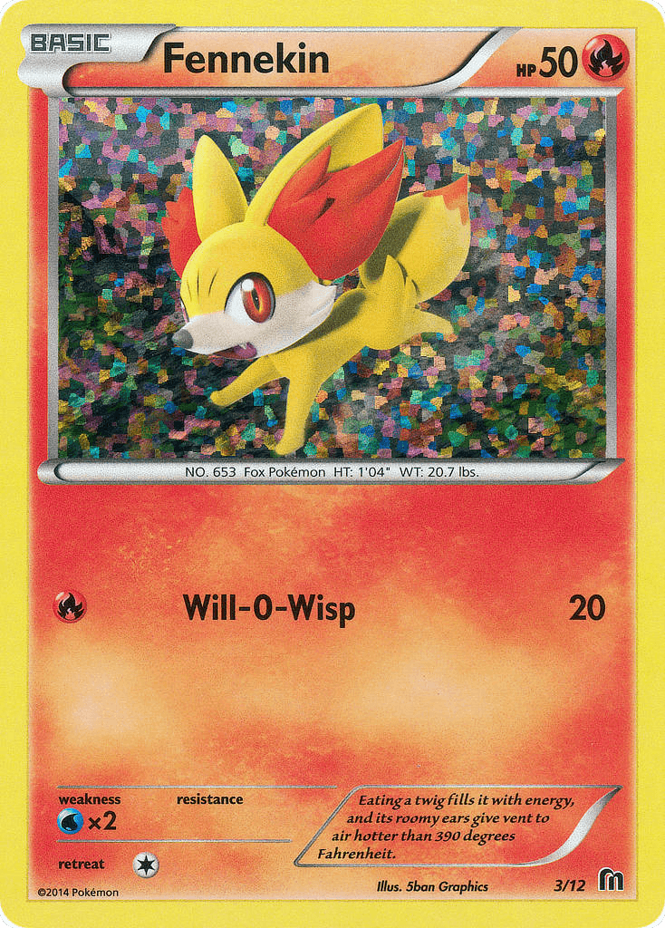 Fennekin z edície McDonald's Collection 2016, karta č.3