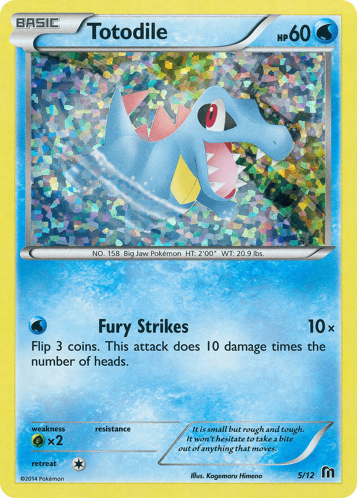 Totodile z edície McDonald's Collection 2016, karta č.5