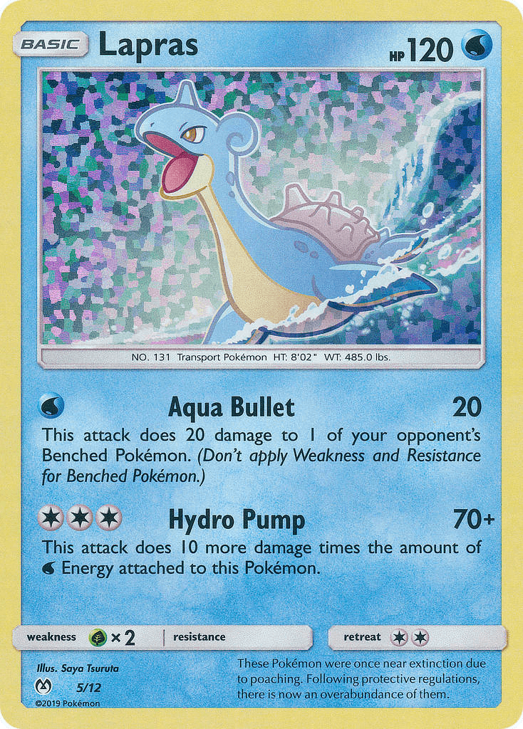 Lapras z edície McDonald's Collection 2019, karta č.5