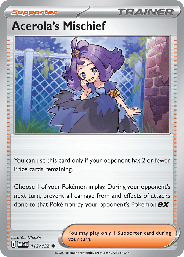Acerola's Mischief z edície Mega Evolution, karta č.113