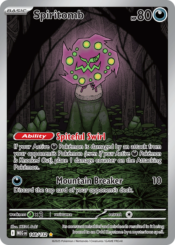 Spiritomb z edície Mega Evolution, karta č.148