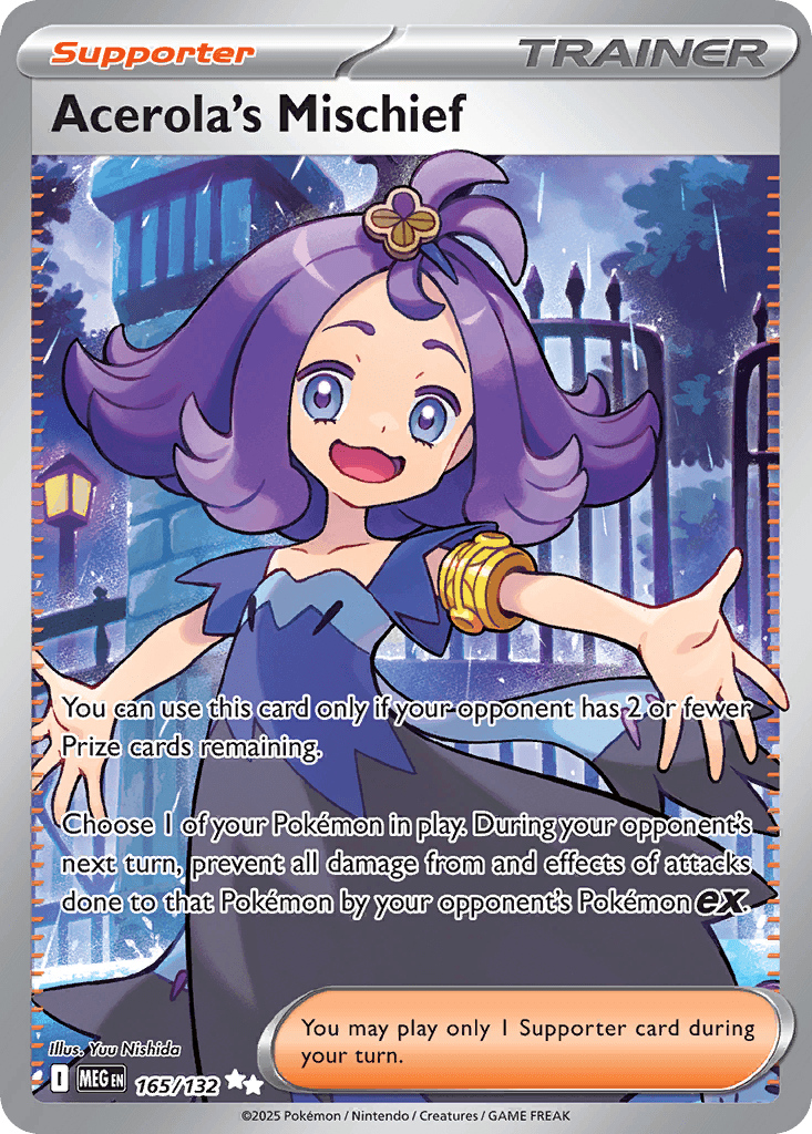 Acerola's Mischief z edície Mega Evolution, karta č.165