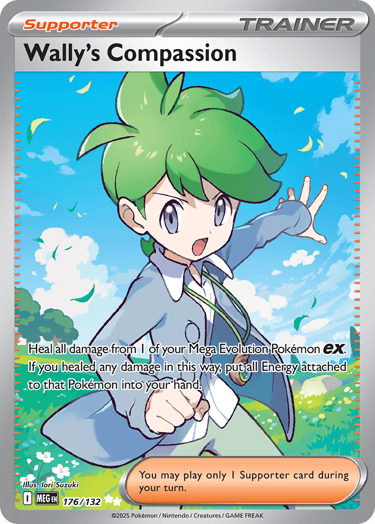 Wally's Compassion z edície Mega Evolution, karta č.176