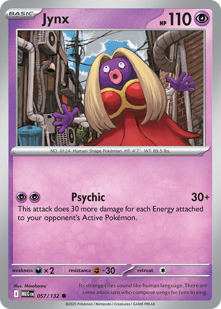 Jynx z edície Mega Evolution, karta č.57