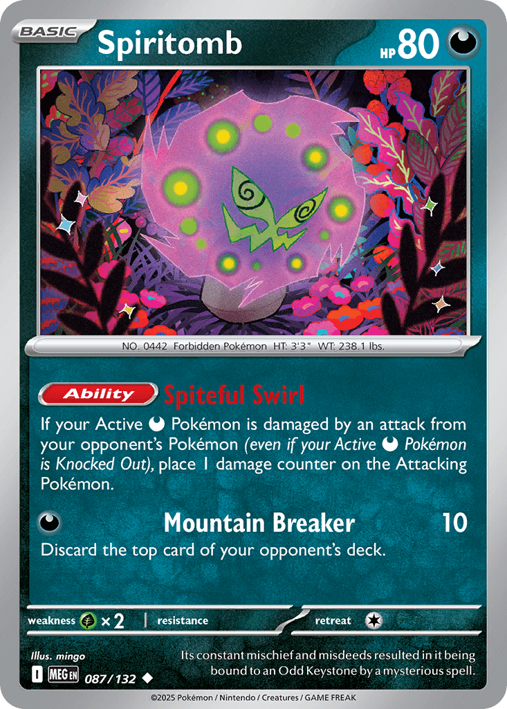 Spiritomb z edície Mega Evolution, karta č.87