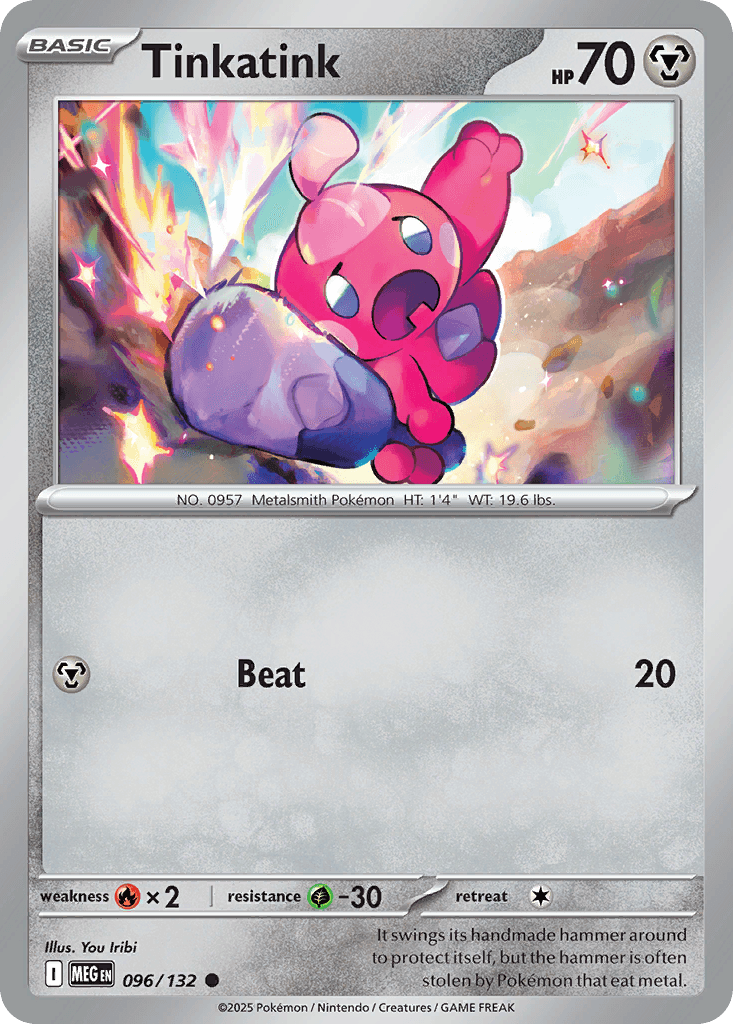 Tinkatink z edície Mega Evolution, karta č.96