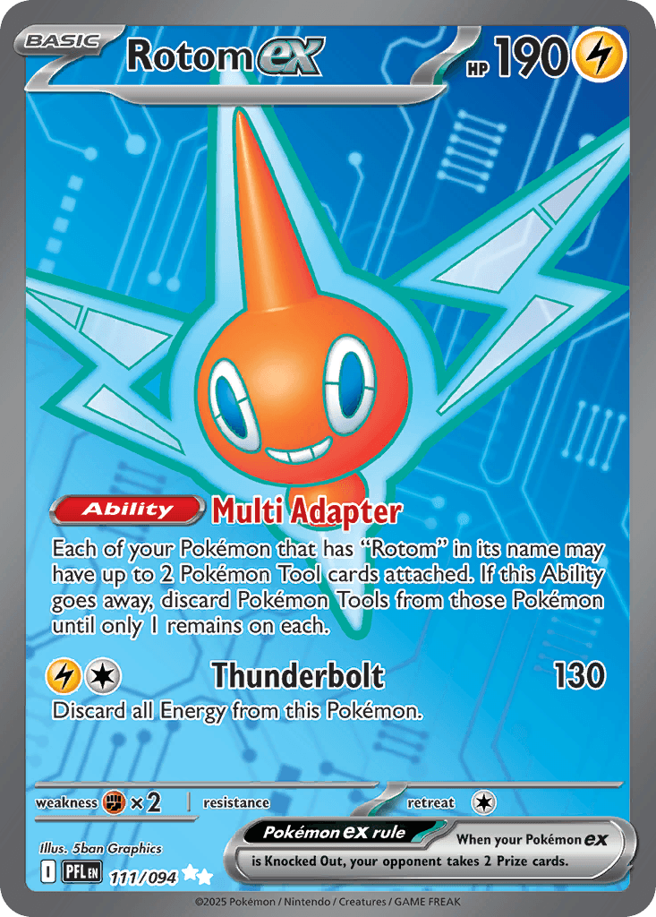 Rotom ex z edície Phantasmal Flames, karta č.111