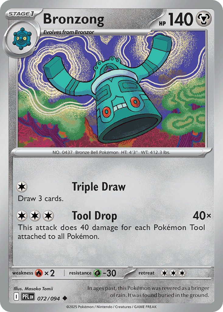 Bronzong z edície Phantasmal Flames, karta č.72