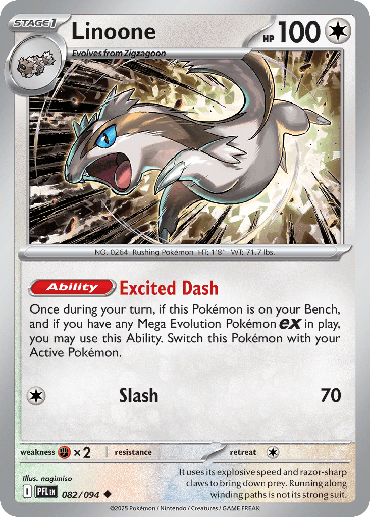 Linoone z edície Phantasmal Flames, karta č.82